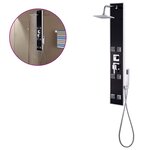vidaXL Panneau de douche Verre 18 x 42 1 x 120 cm Noir