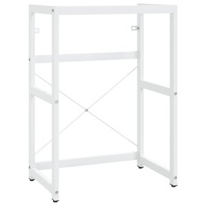 vidaXL Cadre de lavabo de salle de bain Blanc 59x38x83 cm Fer