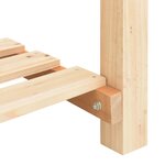vidaXL Jardinière avec Grilles 161x43x76 cm Bois Massif de Sapin