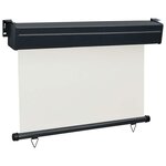 vidaXL Auvent latéral de balcon 125x250 cm Crème