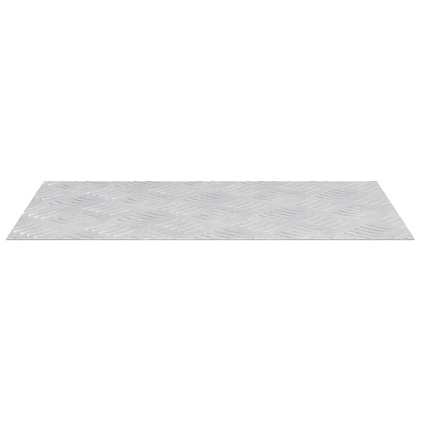 vidaXL Plaques à damier 4 Pièces Argent 50 x 30 cm Aluminium