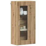 vidaXL Cabinet en Bois avec stockage Chêne artisanal 50 x 29 x 100 cm