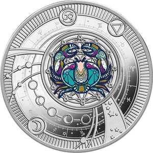 Pièce de monnaie en Argent 500 Francs g 10 Millésime 2025 Zodiac Signs 2025 CANCER (PRÉCOMMANDE)