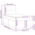vidaXL Sommier à lattes de lit avec matelas rose 120x190 cm velours