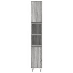 vidaXL Ensemble de meubles de salle de bain 3 Pièces Sonoma gris