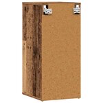 vidaXL Armoires à chaussures 2 Pièces vieux bois bois d'ingénierie