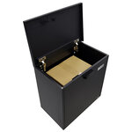 Boîte à colis en acier Bigpack Base EP2104E code  gros colis  47 x 46 x 24 cm  Noir