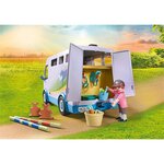 PLAYMOBIL 71493 - Van pour cheval et poneys avec enclos