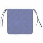 vidaXL Coussins de siège 4 Pièces Bleu denim 40 x 40 x 3 cm tissu