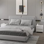 vidaXL Tables de chevet 2 Pièces blanc 45x34 5x44 5 cm bois d’ingénierie