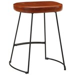 vidaXL Tabourets de bar lot de 2 marron foncé 40x29 5x53 cm