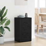 vidaXL Buffet avec tiroir Chêne noir 40 x 33 x 70 cm Bois d'ingénierie