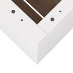 vidaXL Jardinière blanc 60x60x72 5 cm bois de pin massif