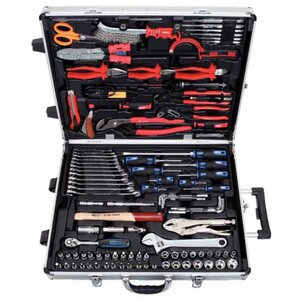 Ks tools jeu d'outils 172 pièces et douilles et embouts chromeplus
