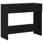 vidaXL Table console Chêne noir 90 x 36 x 75 cm Bois d'ingénierie