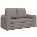 vidaXL Canapé-Lit 60cm Taupe tissu