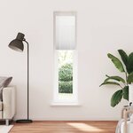 vidaXL Store plissé blanc 45x200 cm largeur du tissu 44 4 cm polyester