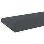 vidaXL Étagère flottante 2 pc Anthracite 60 x 8 5 x 2 5 cm Acier