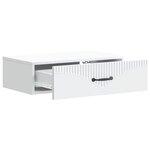 vidaXL Table d'appoint murale Blanc 59 x 34 5 x 17 cm