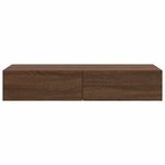 vidaXL Étagère murale avec tiroirs chêne marron bois d'ingénierie