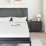 vidaXL Matelas Blanc et Gris 140 x 200 cm Mousse à Mémoire