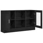 Buffet vidaXL Noir Chêne 120x30 5x70 cm en bois composite