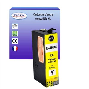 Cartouche compatible avec Epson SureColor SC-T2100  T3100 remplace Epson T40D4 - Jaune 56ml