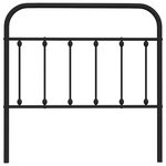 vidaXL Tête de lit métal noir 100 cm