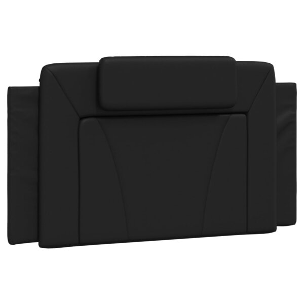 vidaXL Coussin de tête de lit Viana noir 100 cm similicuir