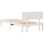 vidaXL Cadre de lit avec tête de lit Blanc 90 x 200 cm