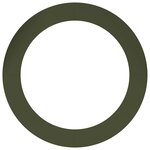 vidaXL Anneau d'arbre plat   vert olive  Ø90/120 cm en acier.
