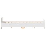 vidaXL Cadre de lit sans matelas blanc 140x200 cm