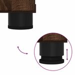 vidaXL Ensemble de mobilier de salle de bain 2 Pièces Chêne marron