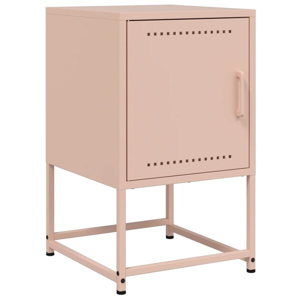 vidaXL Table de chevet rose 36x39x60 5 cm acier