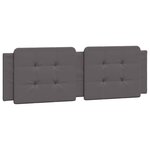 vidaXL Cadre de lit sans matelas Zadar gris 160x200 cm similicuir