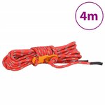 vidaXL Cordes de haubanage avec clés réfléchissantes 8 Pièces 4 m 4 mm