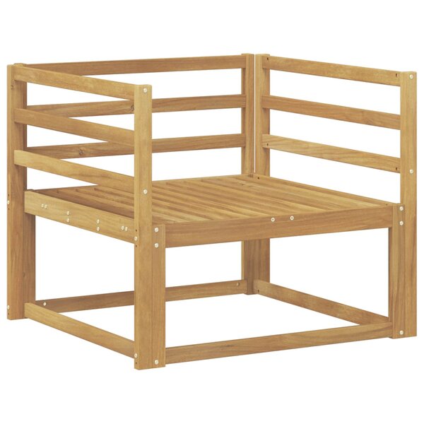 vidaXL Sofa de milieu extérieur Bois d'Acacia Massif Blanc