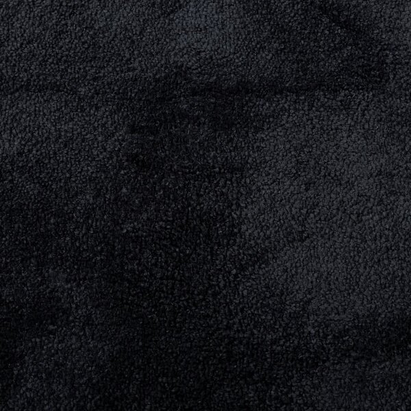 vidaXL Tapis OVIEDO à poils courts noir 120x120 cm