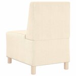 vidaXL Unité de Sofa Modulaire Sans Accoudoirs Crème 55 x 74 x 82 cm