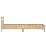 vidaXL Cadre de lit sans matelas avec tête de lit 90x200 cm