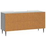 vidaXL Meuble TV 102 x 34 5 x 52 cm Sonoma gris Bois d'ingénierie