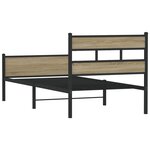 vidaXL Cadre de lit sans matelas chêne sonoma 90x200 cm