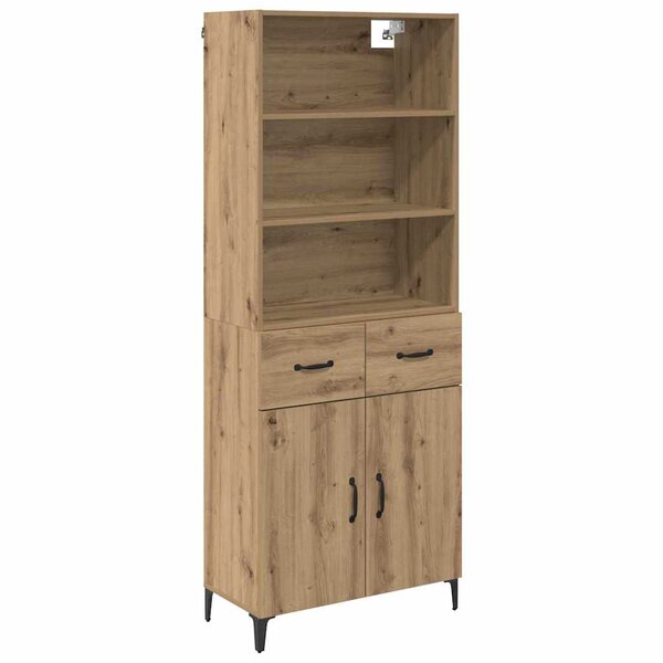 vidaXL Haut Armoire avec tiroir Chêne artisanal 69 5 x 34 x 180 cm