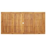 Ensemble de jardin 7 pièces vidaXL en poly-rattan acacia beige