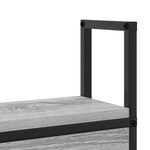vidaXL Tête de lit de rangement Sonoma gris 140 cm Bois d'ingénierie