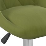vidaXL Tabouret de bar Vert clair Velours