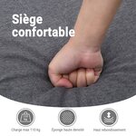 vidaXL Fauteuil inclinable de massage Taupe Tissu