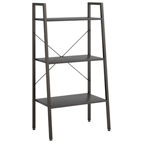 vidaXL Étagère sur pied 3 niveaux Noir 56x35x108 cm