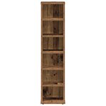 vidaXL Armoire à CD vieux bois 21x20x88 cm bois d'ingénierie