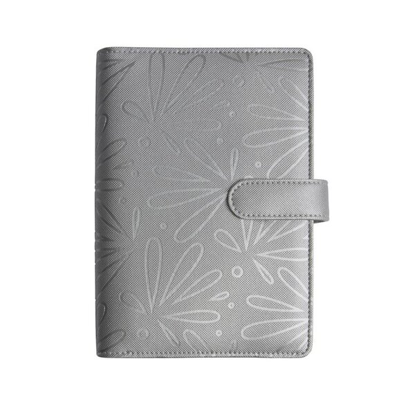 Organiseur Exatime 17 light Floralie 14 x 19 cm Semainier Argent EXACOMPTA